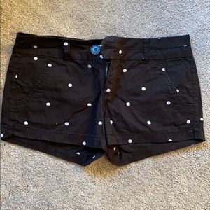 Black and White polka dot shorts